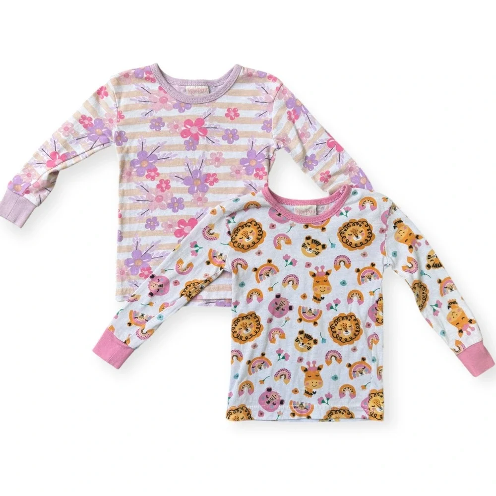 Mon Petit 2T Pajama Set Bundle Girls Sleepwear 2 Piece